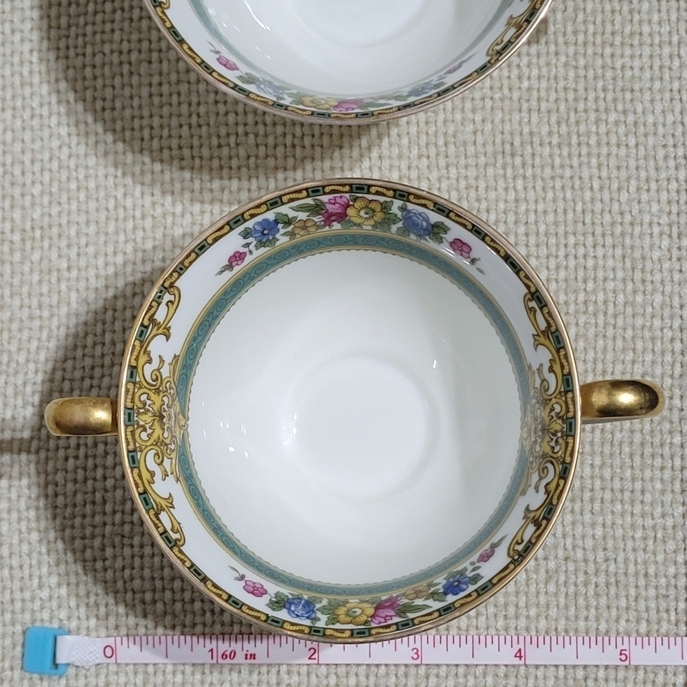 Vintage Cottswold Footed Boullion Cup & Saucer (2 Sets) Made in Bavaria - Picture 14 of 16